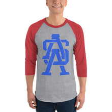 Load image into Gallery viewer, ASA Monogram - 3/4 Sleeve Baseball Tee