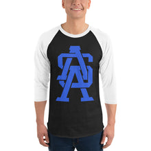 Load image into Gallery viewer, ASA Monogram - 3/4 Sleeve Baseball Tee