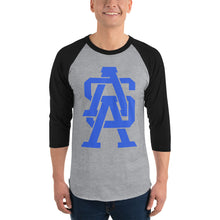 Load image into Gallery viewer, ASA Monogram - 3/4 Sleeve Baseball Tee