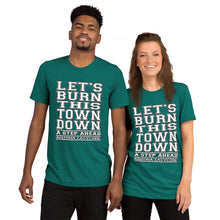 Load image into Gallery viewer, Let's Burn This Town Down - Short Sleeve Tri-Blend T-Shirt