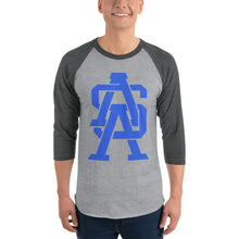 Load image into Gallery viewer, ASA Monogram - 3/4 Sleeve Baseball Tee