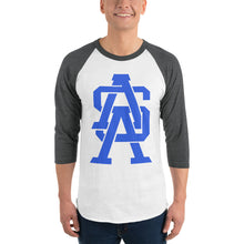Load image into Gallery viewer, ASA Monogram - 3/4 Sleeve Baseball Tee