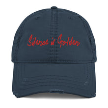 Load image into Gallery viewer, Silence is Golden - Distressed Dad Hat